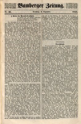 Bamberger Zeitung Dienstag 5. Dezember 1848