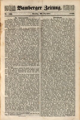 Bamberger Zeitung Samstag 30. Dezember 1848