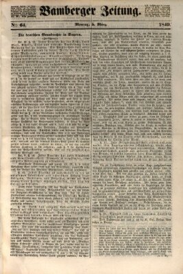 Bamberger Zeitung Montag 5. März 1849