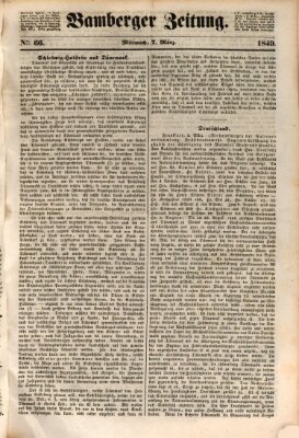 Bamberger Zeitung Mittwoch 7. März 1849