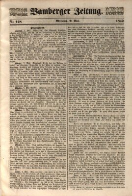 Bamberger Zeitung Mittwoch 9. Mai 1849