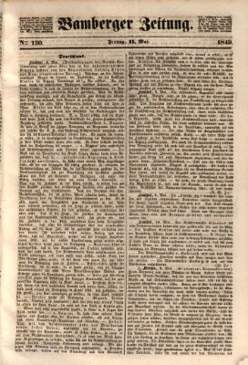 Bamberger Zeitung Freitag 11. Mai 1849