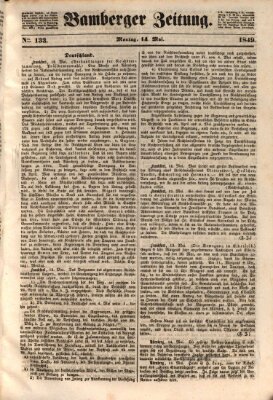 Bamberger Zeitung Montag 14. Mai 1849