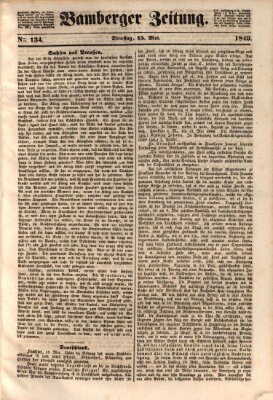 Bamberger Zeitung Dienstag 15. Mai 1849