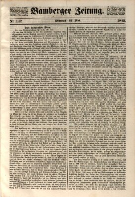 Bamberger Zeitung Mittwoch 23. Mai 1849