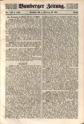 Bamberger Zeitung Samstag 26. Mai 1849