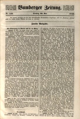 Bamberger Zeitung Dienstag 29. Mai 1849