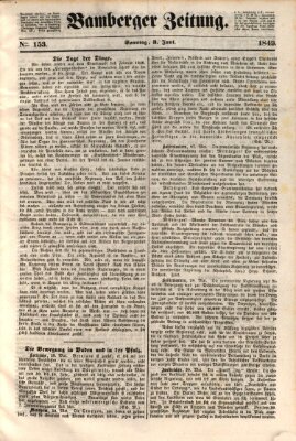 Bamberger Zeitung Sonntag 3. Juni 1849