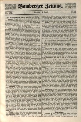 Bamberger Zeitung Dienstag 5. Juni 1849