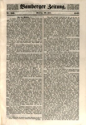 Bamberger Zeitung Montag 23. Juli 1849