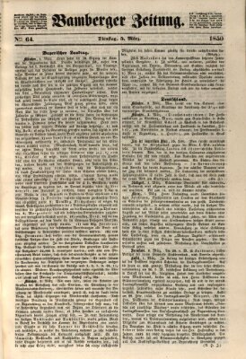 Bamberger Zeitung Dienstag 5. März 1850