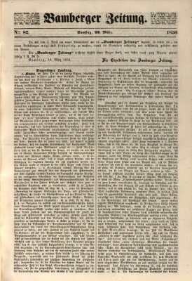 Bamberger Zeitung Samstag 23. März 1850