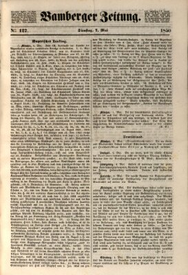 Bamberger Zeitung Dienstag 7. Mai 1850