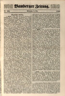 Bamberger Zeitung Mittwoch 8. Mai 1850