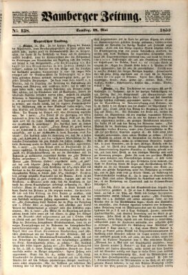 Bamberger Zeitung Samstag 18. Mai 1850