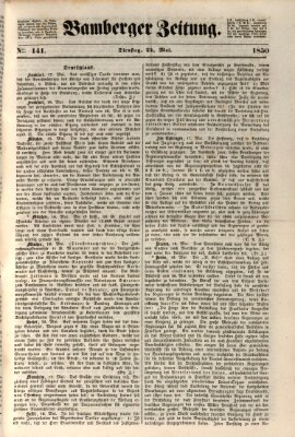 Bamberger Zeitung Dienstag 21. Mai 1850