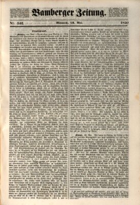 Bamberger Zeitung Mittwoch 22. Mai 1850