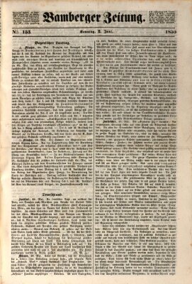 Bamberger Zeitung Sonntag 2. Juni 1850