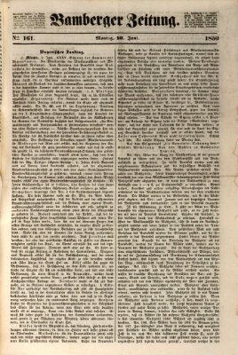 Bamberger Zeitung Montag 10. Juni 1850