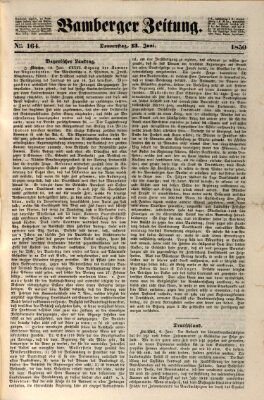 Bamberger Zeitung Donnerstag 13. Juni 1850