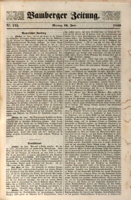 Bamberger Zeitung Montag 24. Juni 1850