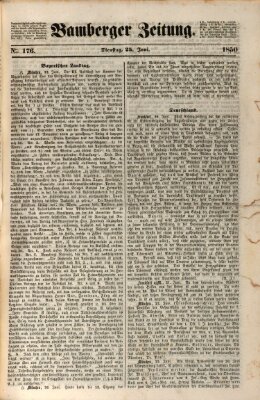 Bamberger Zeitung Dienstag 25. Juni 1850