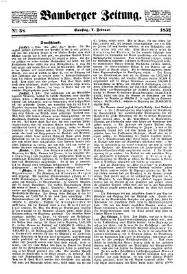 Bamberger Zeitung Samstag 7. Februar 1852