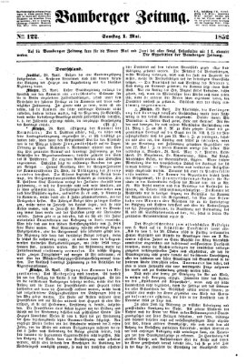 Bamberger Zeitung Samstag 1. Mai 1852