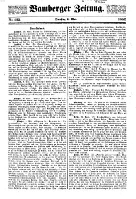 Bamberger Zeitung Dienstag 4. Mai 1852