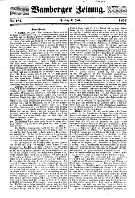 Bamberger Zeitung Freitag 2. Juli 1852