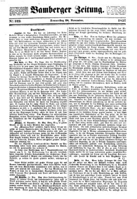 Bamberger Zeitung Donnerstag 18. November 1852