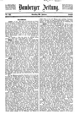 Bamberger Zeitung Samstag 22. Januar 1853