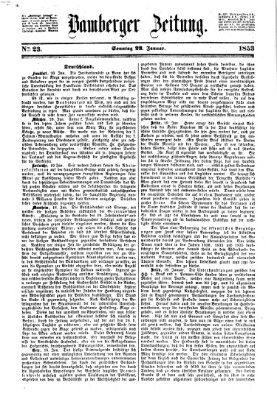 Bamberger Zeitung Sonntag 23. Januar 1853