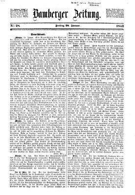 Bamberger Zeitung Freitag 28. Januar 1853