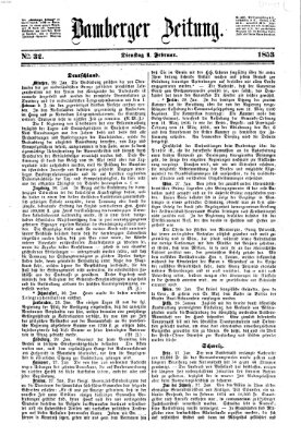 Bamberger Zeitung Dienstag 1. Februar 1853