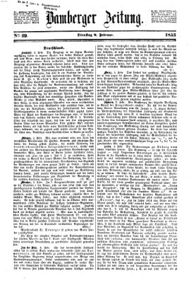 Bamberger Zeitung Dienstag 8. Februar 1853