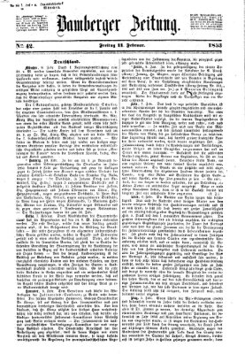 Bamberger Zeitung Freitag 11. Februar 1853