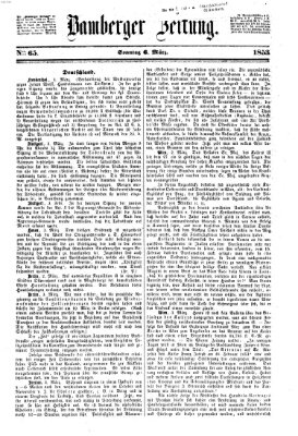 Bamberger Zeitung Sonntag 6. März 1853