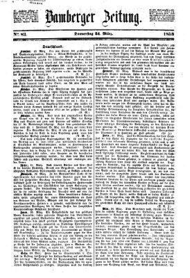 Bamberger Zeitung Donnerstag 24. März 1853