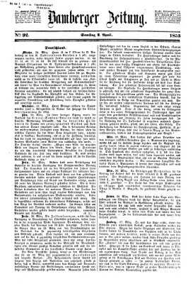 Bamberger Zeitung Samstag 2. April 1853