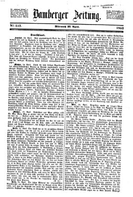 Bamberger Zeitung Mittwoch 27. April 1853