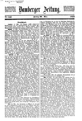 Bamberger Zeitung Freitag 20. Mai 1853