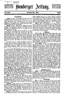 Bamberger Zeitung Dienstag 24. Mai 1853