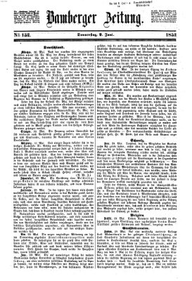 Bamberger Zeitung Donnerstag 2. Juni 1853