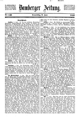 Bamberger Zeitung Donnerstag 9. Juni 1853