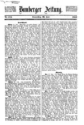 Bamberger Zeitung Donnerstag 23. Juni 1853