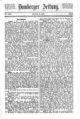 Bamberger Zeitung Freitag 1. Juli 1853