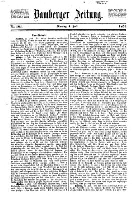 Bamberger Zeitung Montag 4. Juli 1853