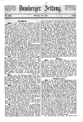 Bamberger Zeitung Montag 11. Juli 1853