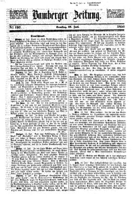 Bamberger Zeitung Sonntag 17. Juli 1853